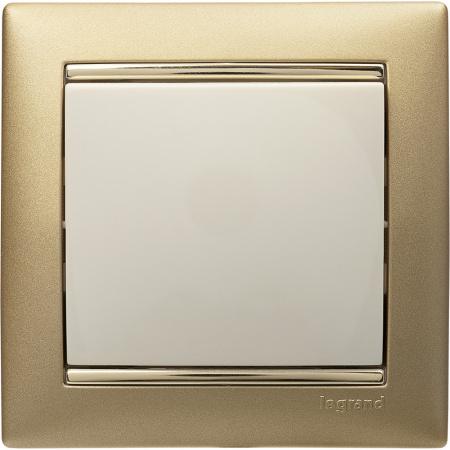 Выключатель одноклавишный, в рамку, слоновая кость Legrand/Daccord 774301