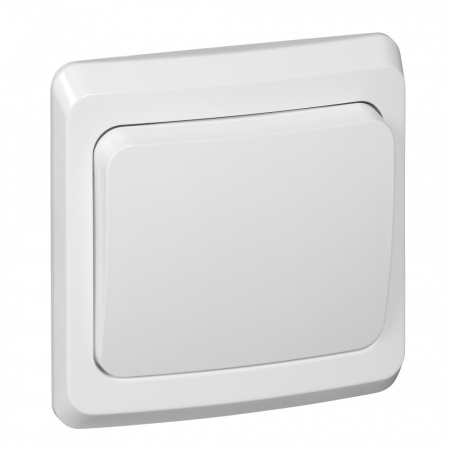 BC10-001B ЭТЮД Выключатель одноклавишный скрытый белый сх.1 Systeme Electric 