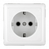 ХИТ Розетка с заземлением наружная 250В 16А белая Systeme Electric RA16-133-B