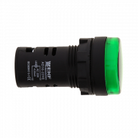 Лампа AD16-22HS LED матрица 22мм зеленый EKF ledm-ad16-g