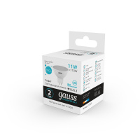 Лампа светодиодная LED 11 Вт 850 лм 4100К AC180-240В GU5.3 софит MR16 нейтральный Elementary GAUSS 13521