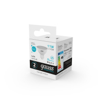 Лампа светодиодная LED 11 Вт 850 лм 4100К AC180-240В GU5.3 софит MR16 нейтральный Elementary GAUSS 13521