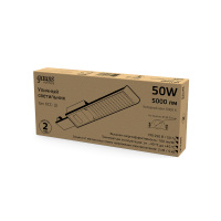 Светильник светодиодный уличный консольный LED ДКУ 50 Вт 5000 Лм 5000К IP65 190-250 В КСС Ш 355х155х57 мм Avenue GAUSS 629534350