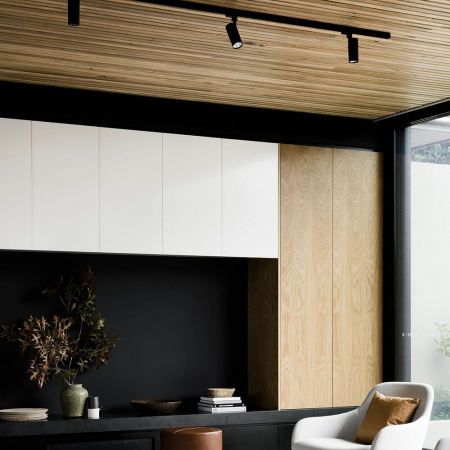 AL155 32474 Светильник трековый на шинопровод ДПО GU10 без лампы IP40 черный FERON 