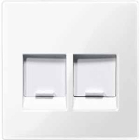 Центральная плата для модулей штепсельных разъемов 2 поста со шторками белый Schneider Electric MTN4562-0319