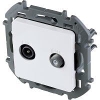 Розетка TV/SAT звезда  INSPIRIA белый Legrand/Daccord 673880