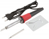 60481 Паяльник 220 В, пластиковая ручка, доп-но подставка для паяльника и два сменных жала, D=4.8 мм, 40 Вт КУРС 