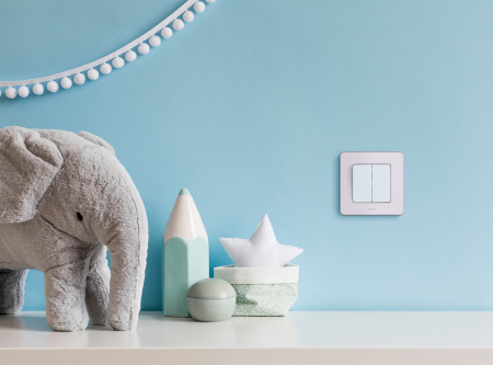 673620 Выключатель двухклавишный INSPIRIA 10 AX 250 В~ белый Legrand/Daccord 