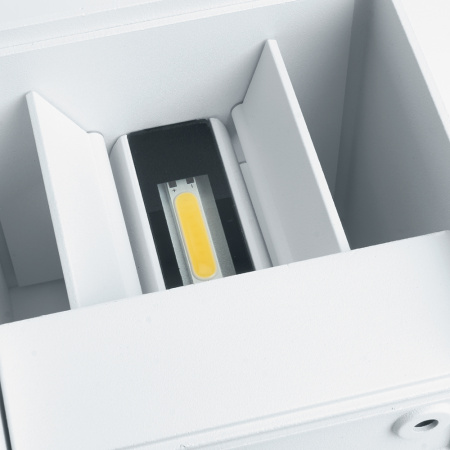 DH012 11871 Светильник светодиодный уличный ДБУ-2х3w вверх/вниз 4000K IP54 белый FERON 