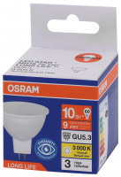 Лампа светодиодная LED 10Вт GU5.3 3000К 800Лм спот 220В (замена 75Вт) OSRAM LEDVANCE 4099854185601