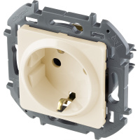 Розетка 2К+З немецкий стандарт 16 А 250 В~ INSPIRIA слоновая кость Legrand/Daccord 673721