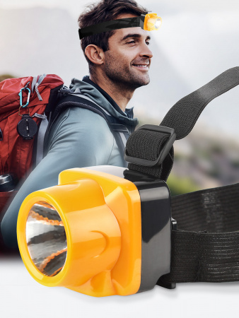 Б0053033 Фонарик налобный, ударопрочный, подарочная упак овка TG1 Трофи ЭРА 