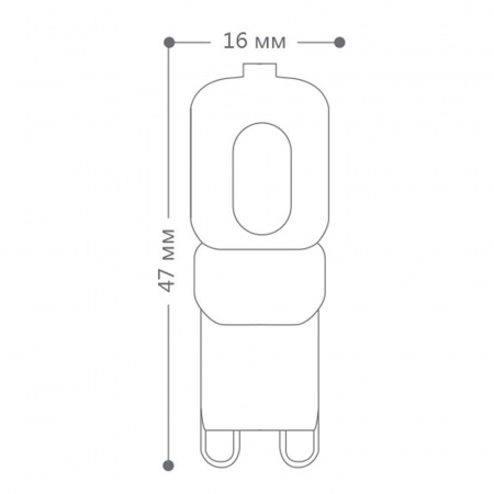 Лампа светодиодная LED 5вт 230в G9 теплый капсульная FERON LB-430 25636