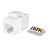 Keystone Jack 8P8C (RJ-45), UTP, Cat.5e. заделка без инструмента, белый SUPRLAN 10-0312