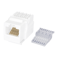 Keystone Jack 8P8C (RJ-45), UTP, Cat.5e. заделка без инструмента, белый SUPRLAN 10-0312