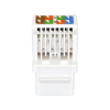 Keystone Jack 8P8C (RJ-45), UTP, Cat.5e. заделка без инструмента, белый SUPRLAN 10-0312