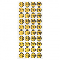 Наклейка PE круглая d=20мм EKF an-2-08