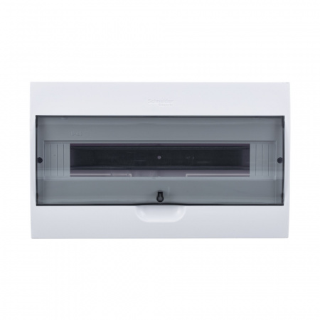 EZ9E118S2SRU Щит распределительный навесной белый City9 (ЩРн-П-18) дверь прозрачная на 18 модулей IP40 Systeme Electric 