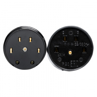 Разъем РШ-ВШ 32А 380В 3P+PE(ОУ) карболитовый черный Simple EKF AS-380-O-04