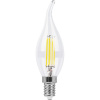Лампа светодиодная LED 7вт Е14 теплый свеча на ветру FILAMENT FERON LB-67 25727