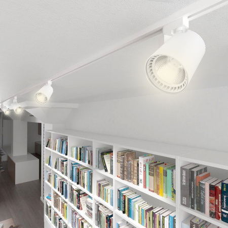 AL100 32511 Светильник светодиодный трековый на шинопровод ДПО-12w 2700К 1080Лм белый FERON 