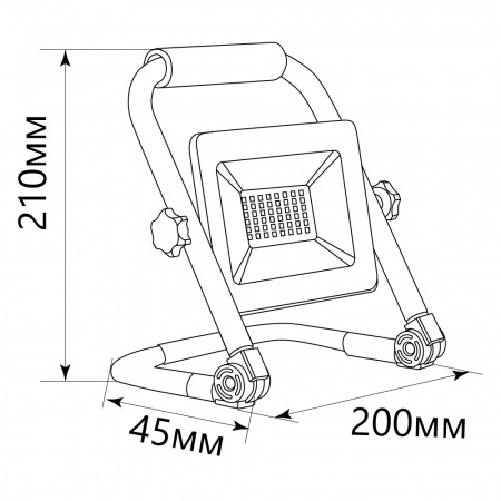 Прожектор светодиодный ДО-30w переносной 6400K 2400Лм IP65 FERON LL-512 29746