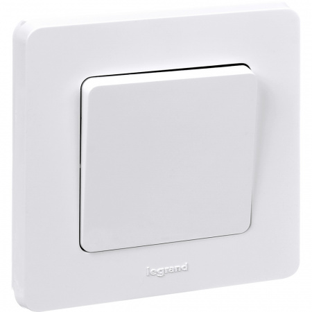 Выключатель одноклавишный INSPIRIA 10 AX 250 В~ белый Legrand/Daccord 673600