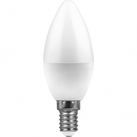 LB-570 25799 Лампа светодиодная LED 9вт Е14 белый матовая свеча FERON 