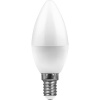 LB-570 25799 Лампа светодиодная LED 9вт Е14 белый матовая свеча FERON 