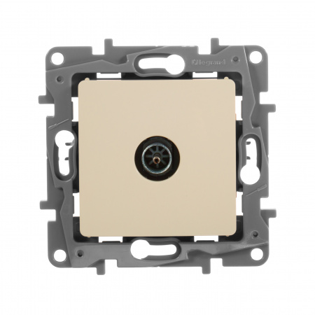 672351 ETIKA Розетка телевизионная TV Звезда слоновая кость Legrand/Daccord 