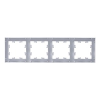 Рамка четырехпостовая ATLASDESIGN универсальная белый Systeme Electric ATN000104