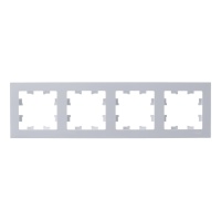 Рамка четырехпостовая ATLASDESIGN универсальная белый Systeme Electric ATN000104