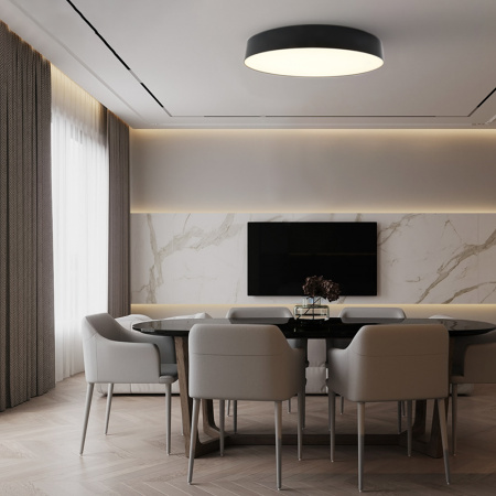 Светильник светодиодный ДБО-80w 3000-6500К max 4800Лм управляемый черный FERON AL6200 48067