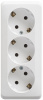 ЭТЮД Розетка тройная открытой установки с заземлением без шторок 16А 250B, белый Systeme Electric PA16-011B