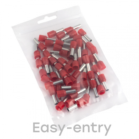 Наконечник штыревой втулочный изолированный НШвИ 10.0-12 (50шт) EKF nhvi-10.0-12