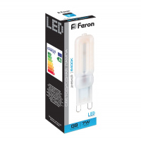 Лампа светодиодная LED 7вт 230в G9 дневной капсульная FERON LB-431 25757