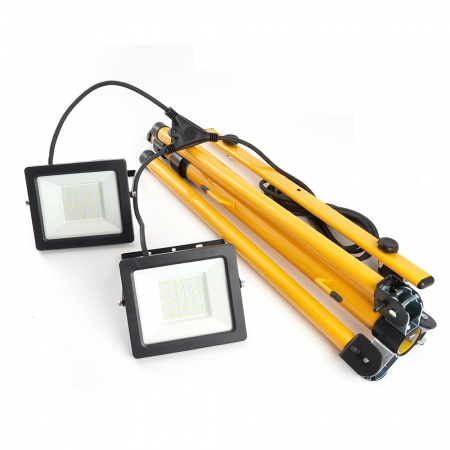 Прожекторы светодиодные ДО-2х50 на штативе 6400К 9000Лм IP65 FERON LL-503 29568
