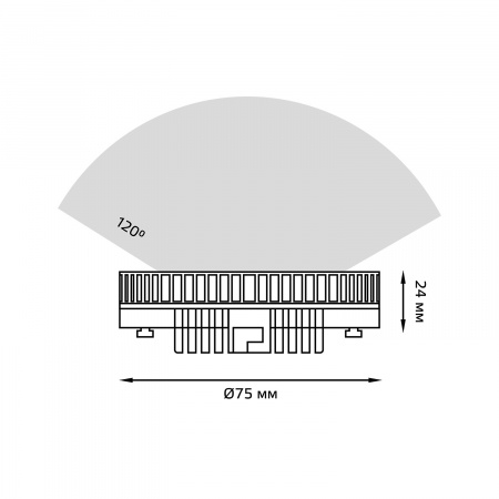 Лампа светодиодная LED 8 Вт 760 лм 6500К AC150-265В GX53 таблетка холодная  Black Gauss GAUSS 108008308