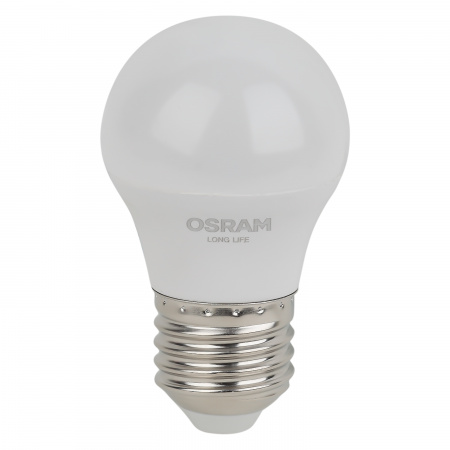 Лампа светодиодная LED 7Вт Е27 6500К 600Лм шар 220В (замена 60Вт) OSRAM LEDVANCE 4099854186578