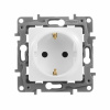 ETIKA Розетка с заземлением белая Legrand/Daccord 672221
