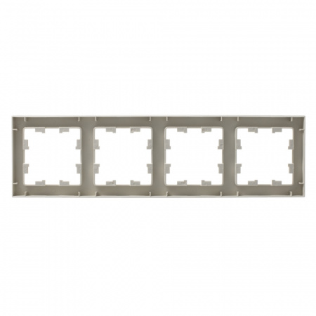 Рамка четырехпостовая ATLASDESIGN универсальная бежевый Systeme Electric ATN000204