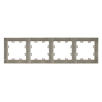 Рамка четырехпостовая ATLASDESIGN универсальная бежевый Systeme Electric ATN000204