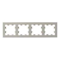 Рамка четырехпостовая ATLASDESIGN универсальная бежевый Systeme Electric ATN000204