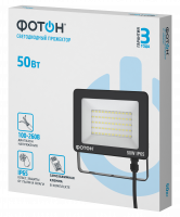 Прожектор светодиодный сетевой FL-50W6K65 50W ФОТОН 24536