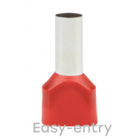 Наконечник штыревой втулочный изолированный НШвИ(2) 10.0-14(50шт) EKF nhvi2-10.0-14