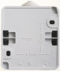 ЭТЮД Выключатель двухклавишный наружный IP44 серый Systeme Electric BA10-042C
