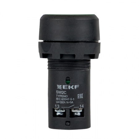 sw2c-11s-g Кнопка SW2C-11 возвратная зеленая NO+NC EKF 