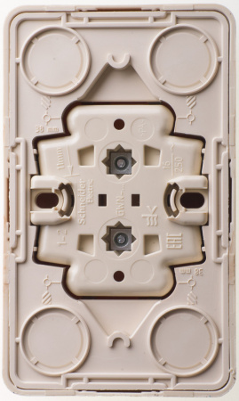 ЭТЮД Розетка двойная наружная без заземления без шторок Сосна Systeme Electric PA16-005D