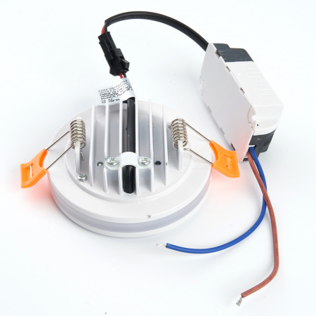 AL600 28905 Светильник светодиодный ДВО-7w 4000K 560Лм с белой светодиодной подсветкой белый FERON 