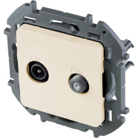 Розетка TV/SAT звезда  INSPIRIA слоновая кость Legrand/Daccord 673881